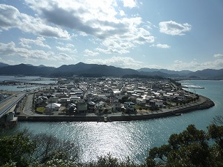 写真6　長門市仙崎の街並み